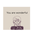 positive person:)（個別スタンプ：40）