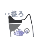 人面魚＆頑張ったねこ（個別スタンプ：26）