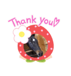 クオーターホースエリーのつぶやき2（個別スタンプ：3）