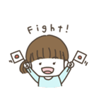 金髪めがねの友達（個別スタンプ：5）