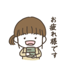金髪めがねの友達（個別スタンプ：18）