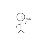 可愛い某人間スタンプ（個別スタンプ：18）
