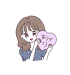 黄身子のふつうのラブリーガールズ2（個別スタンプ：3）