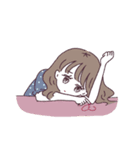 黄身子のふつうのラブリーガールズ2（個別スタンプ：18）