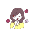 黄身子のふつうのラブリーガールズ2（個別スタンプ：23）