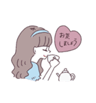 黄身子のふつうのラブリーガールズ2（個別スタンプ：24）
