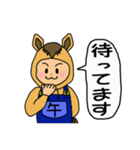 12干支★午年⑦うま☆手話＋あいさつ☆（個別スタンプ：29）