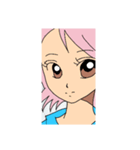 アニメーション少女©️amqic（個別スタンプ：1）