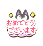 ちびクロ【かわいい文字】（個別スタンプ：15）