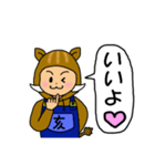 12干支★亥年⑫いのしし☆手話＋挨拶☆（個別スタンプ：16）