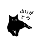 黒猫の生活★毎日使える大人スタンプ（個別スタンプ：9）