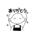 peacse girls (monochrome)（個別スタンプ：19）