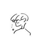 韓国風手描きイラスト（個別スタンプ：1）