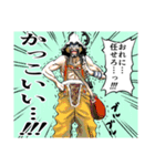 ONE PIECE 要素の花束スタンプ（個別スタンプ：3）