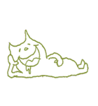 猫人間とおつかれスタンプ（個別スタンプ：30）
