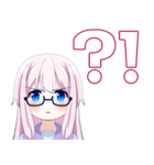 ピンク髪の真面目でカタブツな眼鏡ッ娘（個別スタンプ：6）