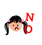 短く伝える！可愛い女の子（個別スタンプ：2）