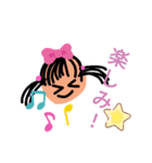 短く伝える！可愛い女の子（個別スタンプ：14）