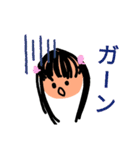 短く伝える！可愛い女の子（個別スタンプ：15）