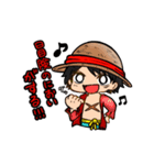 ONE PIECE デフォルメ三兄弟（個別スタンプ：6）