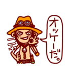 ONE PIECE 毎日使えるエースのスタンプ（個別スタンプ：19）