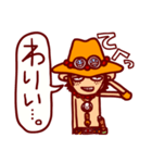 ONE PIECE 毎日使えるエースのスタンプ（個別スタンプ：28）