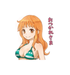 ONE PIECE ナミ (iroha)（個別スタンプ：8）