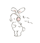 Fluffy bunny 1（個別スタンプ：7）