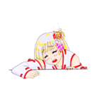頑張る巫女お姉さん11（個別スタンプ：8）
