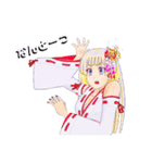 頑張る巫女お姉さん11（個別スタンプ：16）