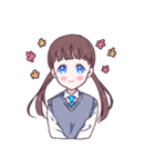 後輩系女子ちゃん（個別スタンプ：1）