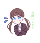 後輩系女子ちゃん（個別スタンプ：10）