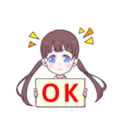 後輩系女子ちゃん（個別スタンプ：13）