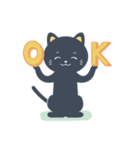 nanto 黒猫（個別スタンプ：38）