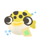 みどりフグ丸福（個別スタンプ：1）