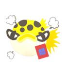 みどりフグ丸福（個別スタンプ：3）