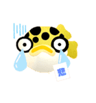 みどりフグ丸福（個別スタンプ：5）