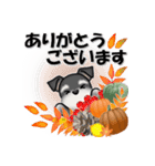 ミニチュアシュナウザーのHappy Halloween（個別スタンプ：22）