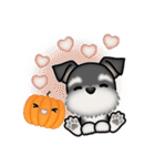 ミニチュアシュナウザーのHappy Halloween（個別スタンプ：28）