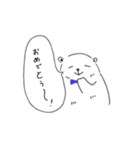 タレ目なシロクマ（個別スタンプ：2）