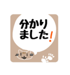 にゃんこ デカ文字スタンプ（個別スタンプ：3）