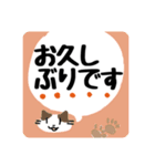 にゃんこ デカ文字スタンプ（個別スタンプ：6）