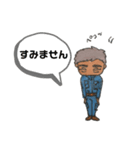 職人さん①使いやすいスタンプ（個別スタンプ：7）