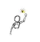 マネキン人 2 (文字なし)（個別スタンプ：3）