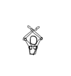 マネキン人 2 (文字なし)（個別スタンプ：4）