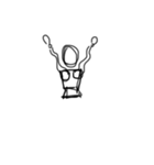 マネキン人 2 (文字なし)（個別スタンプ：6）