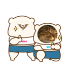 猫のゆったりスタンプ（個別スタンプ：3）