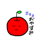 かわいいりんごちゃんスタンプ【日常】（個別スタンプ：3）