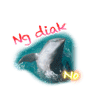 パラオのイルカスタンプ Dolphins Pacific（個別スタンプ：2）