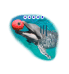 パラオのイルカスタンプ Dolphins Pacific（個別スタンプ：23）